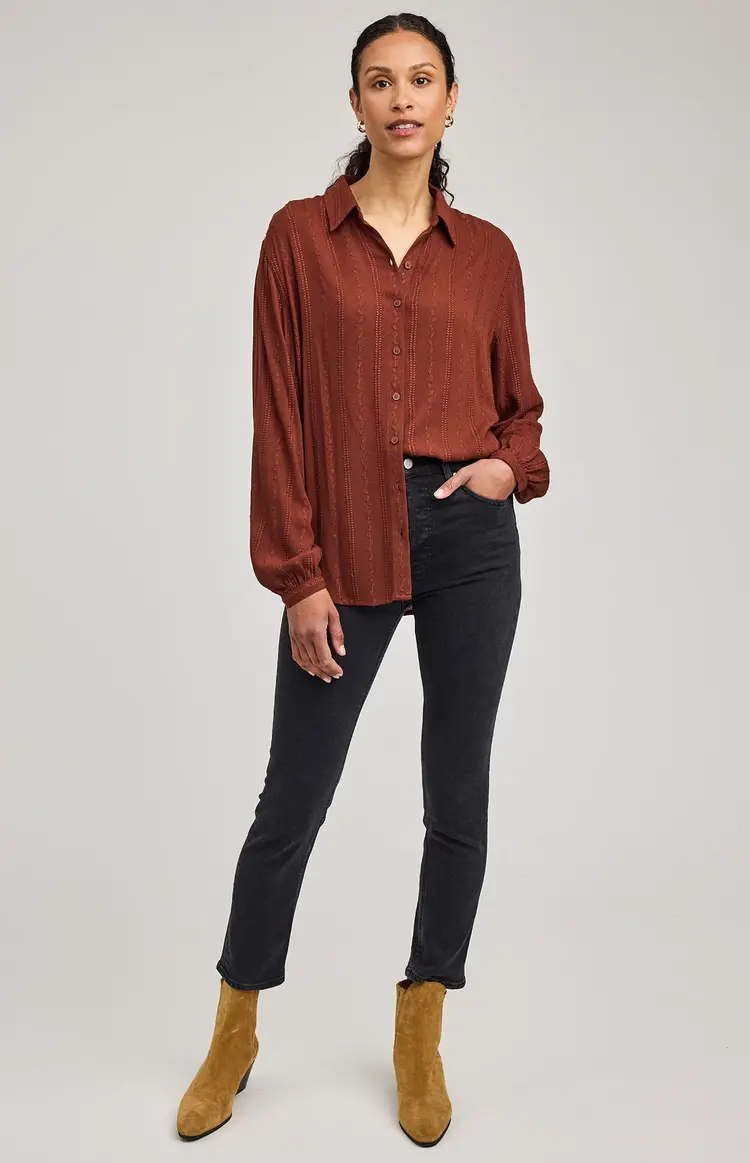 Gentle Fawn Gentle Fawn - SOLANA LS Button Blouse