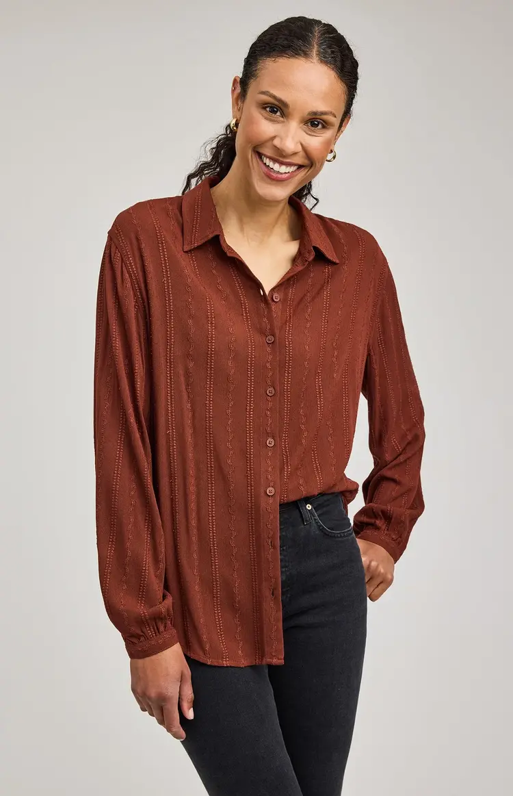Gentle Fawn Gentle Fawn - SOLANA LS Button Blouse