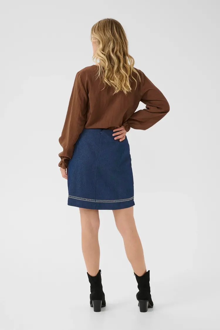 Cream Cream - GRO Embroidered Mini Skirt