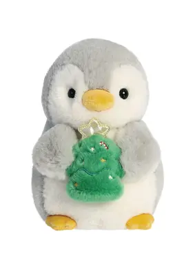 Aurora Palm Pals - Penguin w/ Xmas Tree