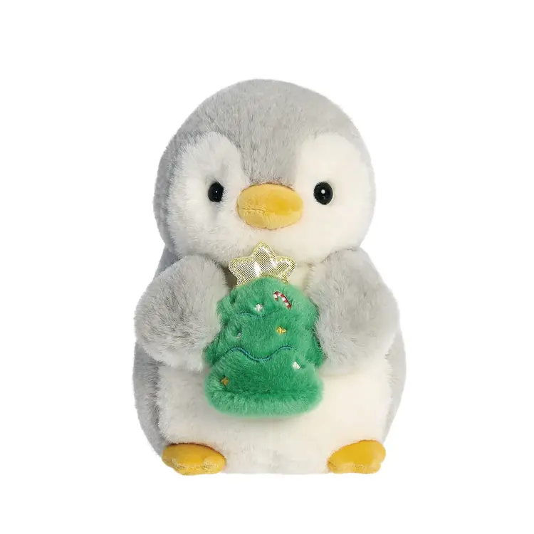 Aurora Palm Pals - Penguin w/ Xmas Tree