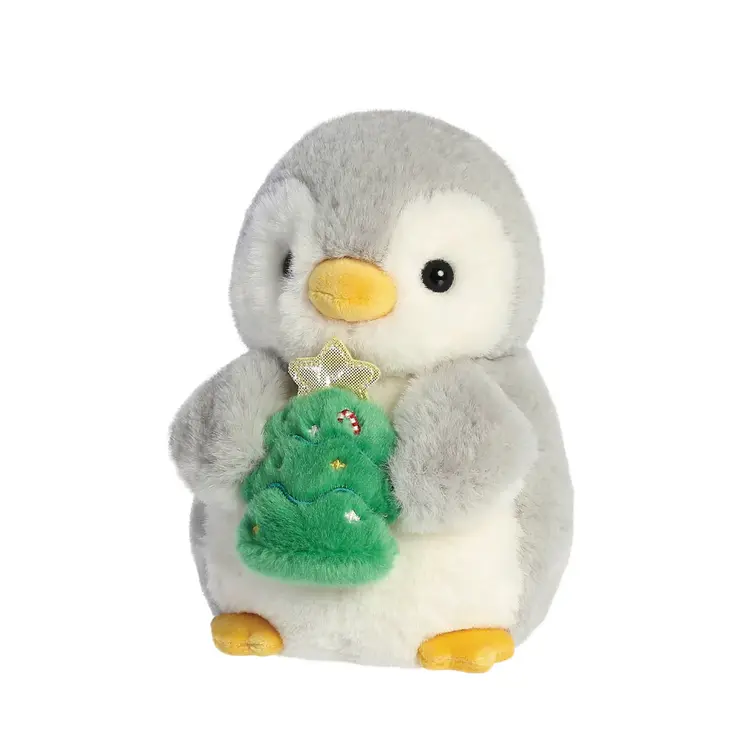 Aurora Palm Pals - Penguin w/ Xmas Tree