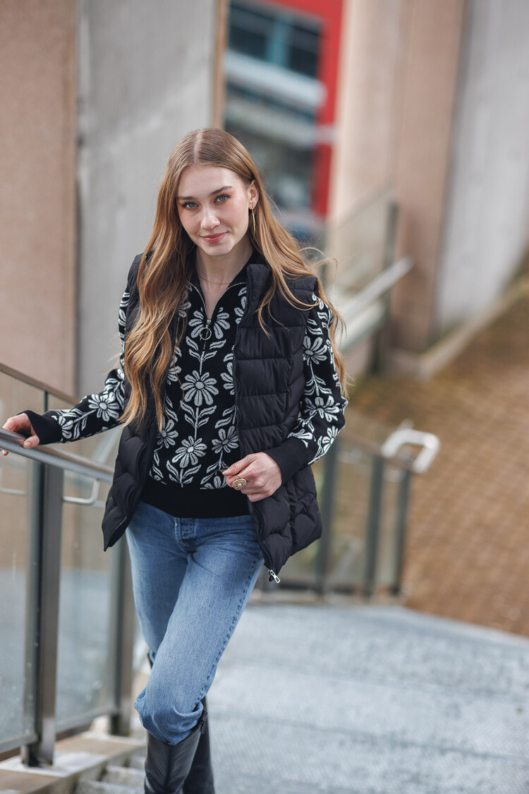 Papillon Papillon - Daisy Half Zip Sweater