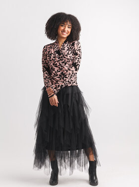 Papillon Papillon - Velvet Flock Wrap Top