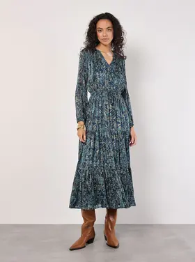 Apricot Apricot - Painterly Paisley Midi Dress