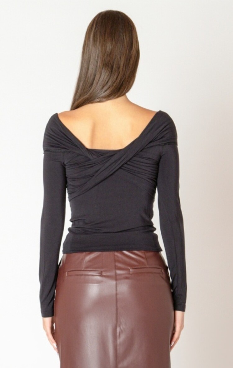 Black Tape Black Tape - Crossover Off Shoulder Top