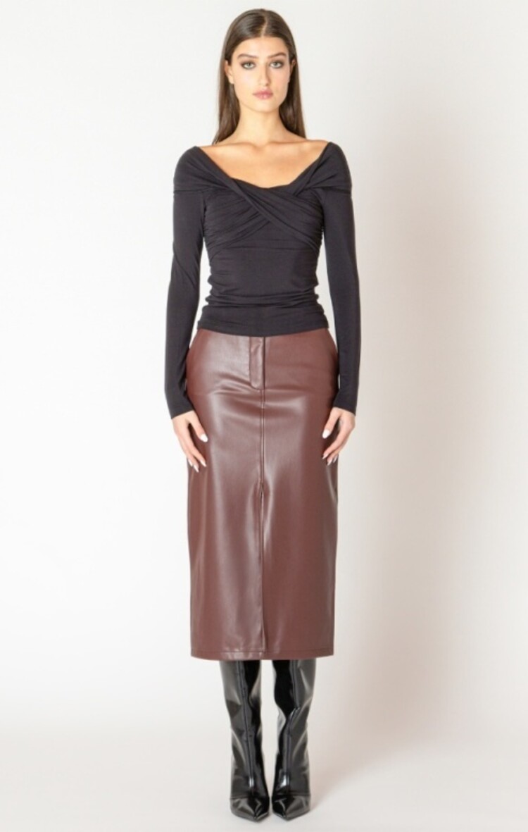 Black Tape Black Tape - Crossover Off Shoulder Top