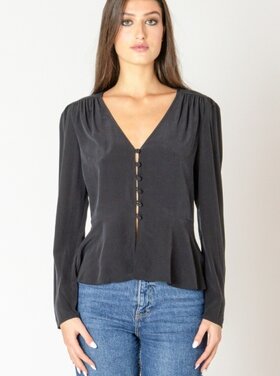 Black Tape Black Tape - Peplum Detail Blouse