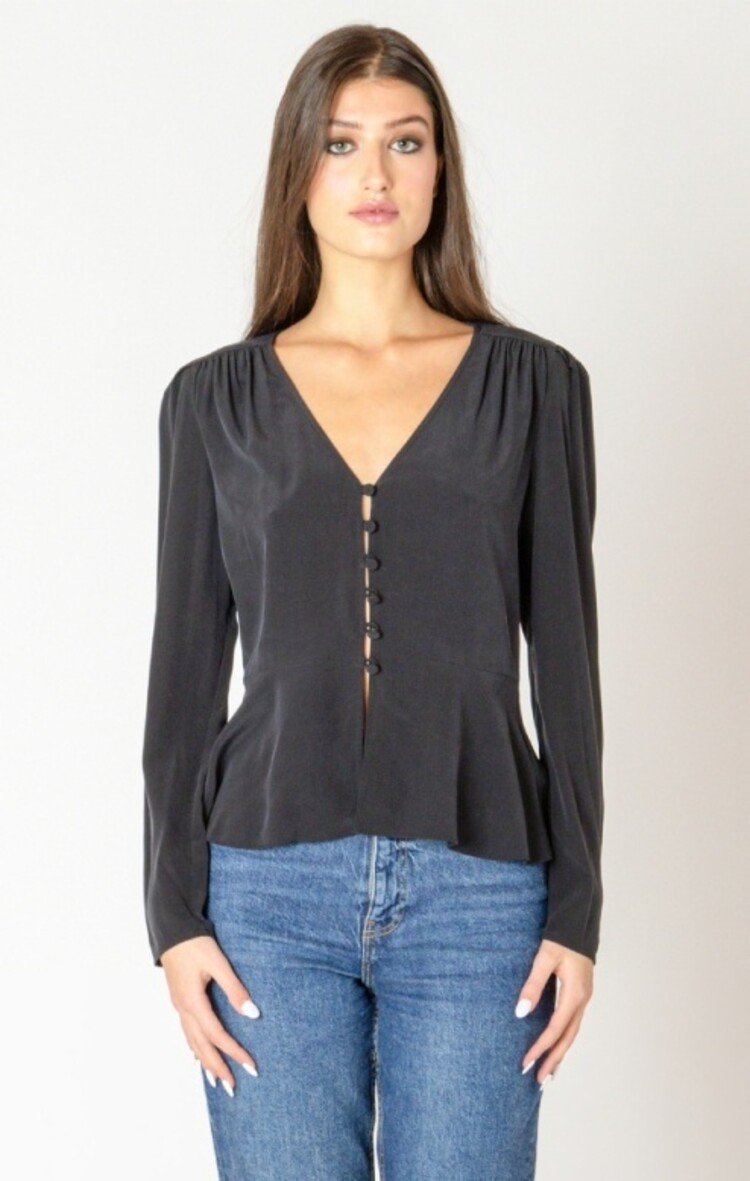 Black Tape Black Tape - Peplum Detail Blouse