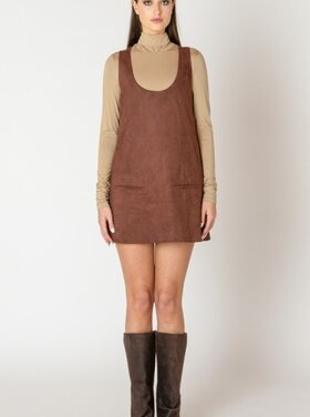 Black Tape Black Tape - Faux Suede Mini Dress