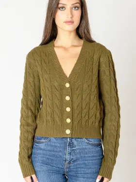 Black Tape Black Tape - Cable Knit Cardigan