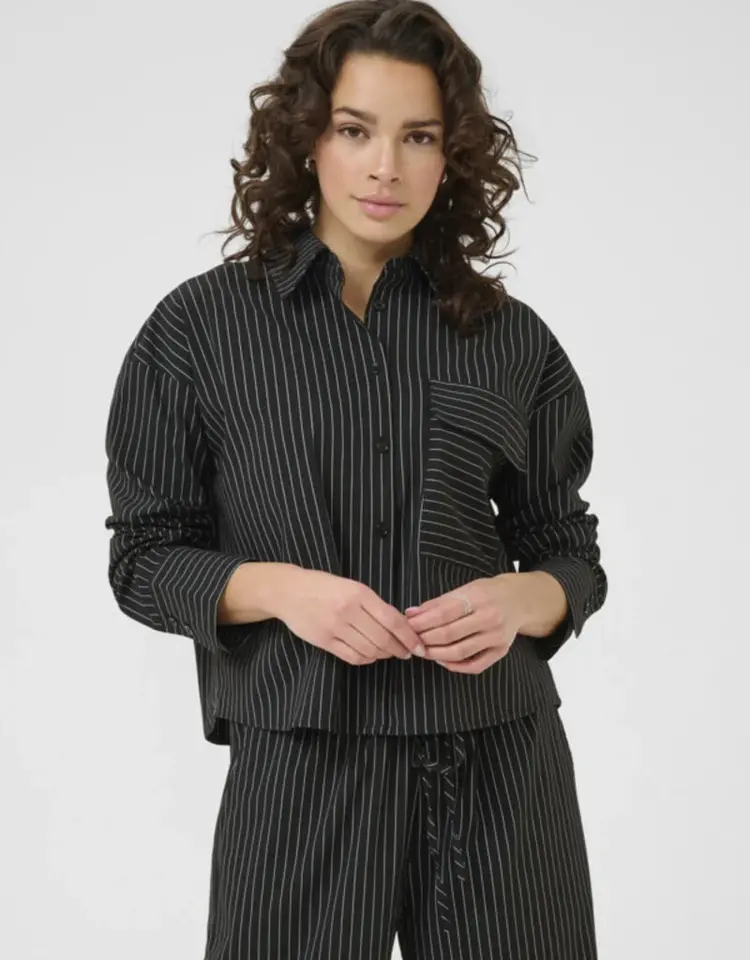 Kaffe Kaffe - ELIANA Button Down LS Top