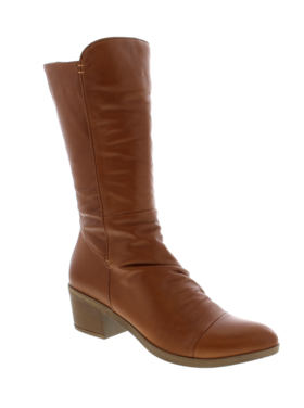 Everly Everly - MELANY Mid Calf Ruched Detail Boot