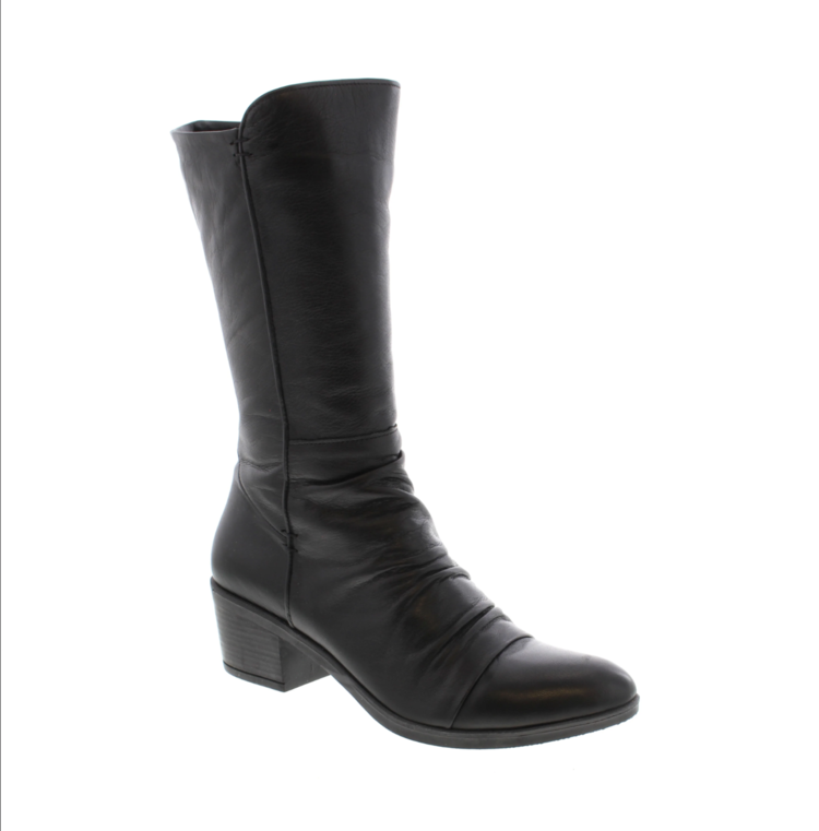 Everly Everly - MELANY Mid Calf Ruched Detail Boot