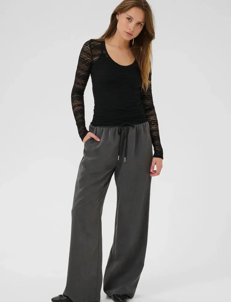 Kaffe Kaffe - LORINDA LS Lace T-Shirt