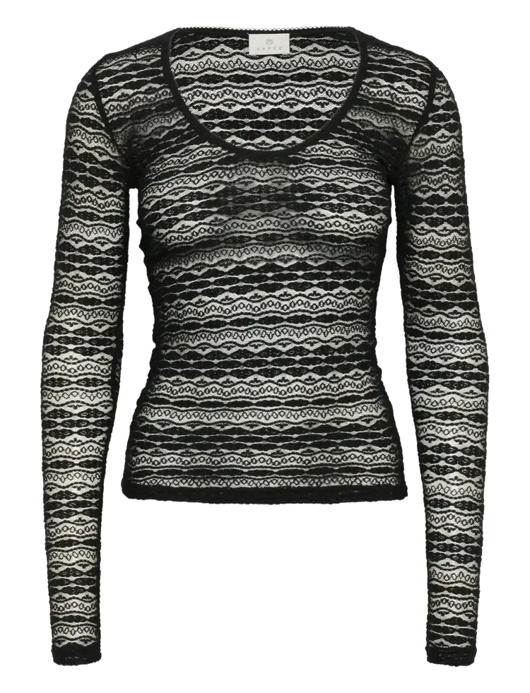 Kaffe Kaffe - LORINDA LS Lace T-Shirt