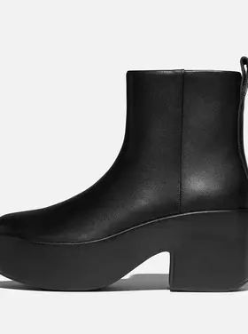 Fit Flop Fit Flop - Platform Leather Heeled Ankle Boot