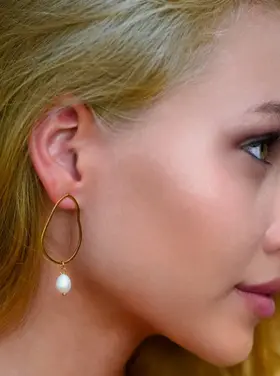 Hackney Nine Hackney Nine - SADIE Pearl Hoop