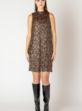 Black Tape Black Tape - Mock Neck Sequin Mini Dress
