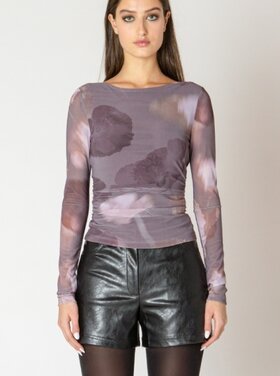 Black Tape Black Tape - Printed Mesh Top