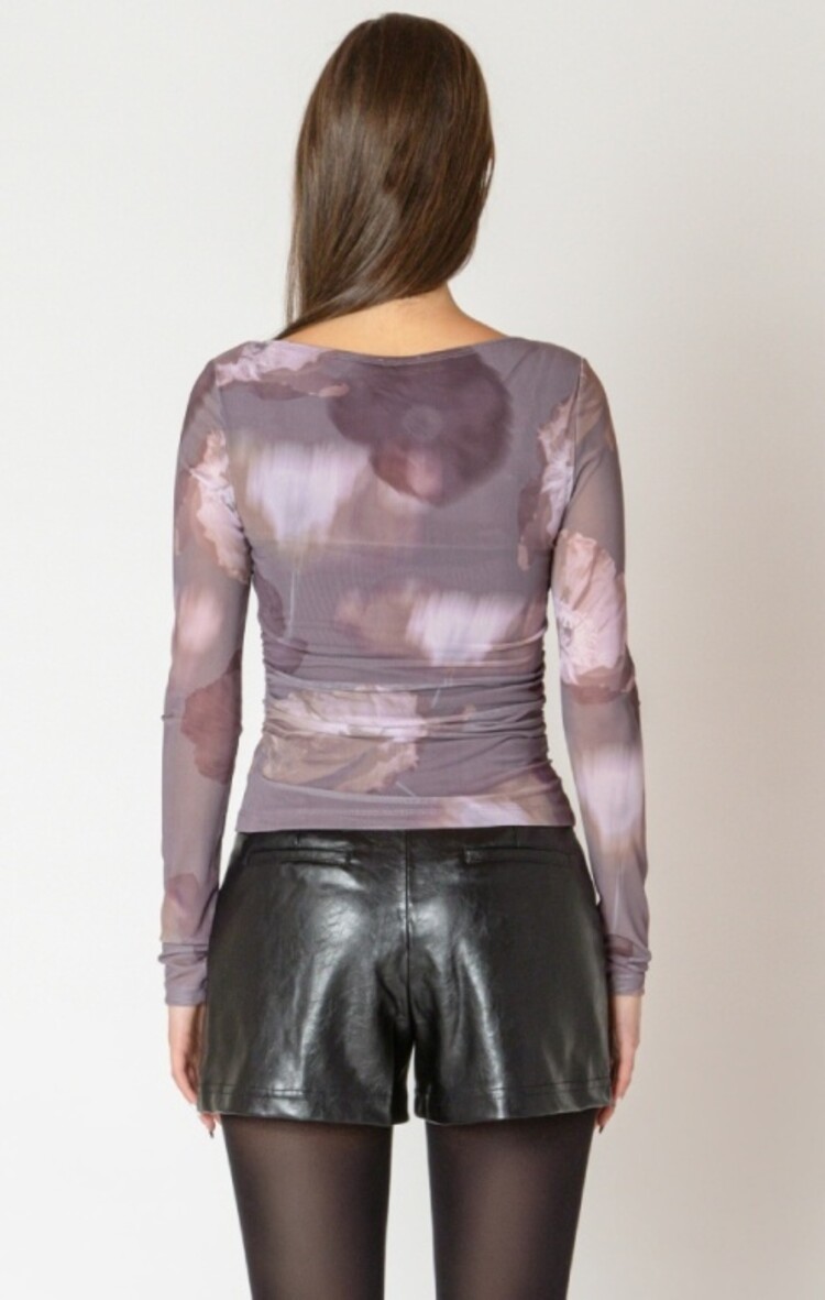 Black Tape Black Tape - Printed Mesh Top