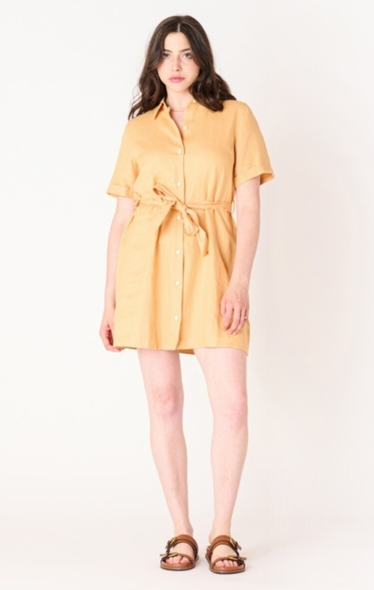 Black Tape Black Tape - Belted Mini Shirt Dress