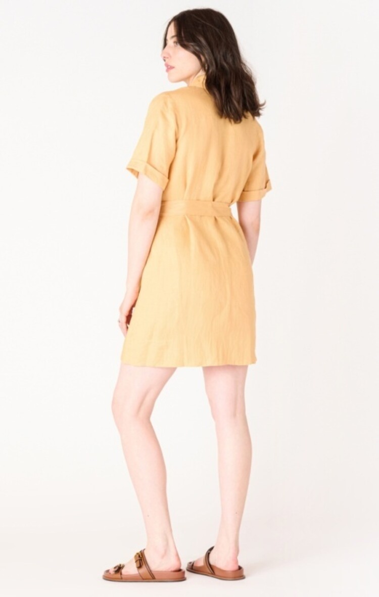 Black Tape Black Tape - Belted Mini Shirt Dress