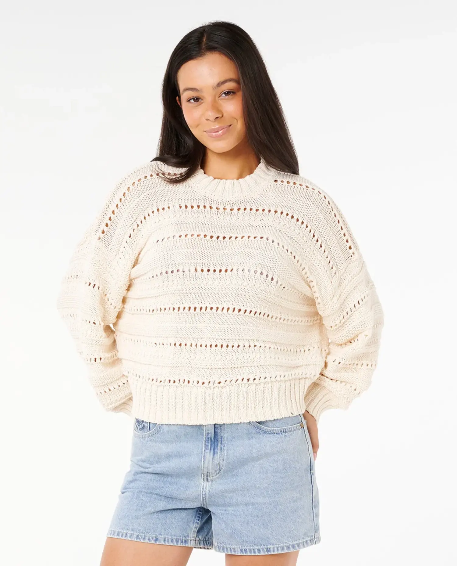 Rip Curl - Neon Isles Cotton Stripe Knit Sweater - Quintessential