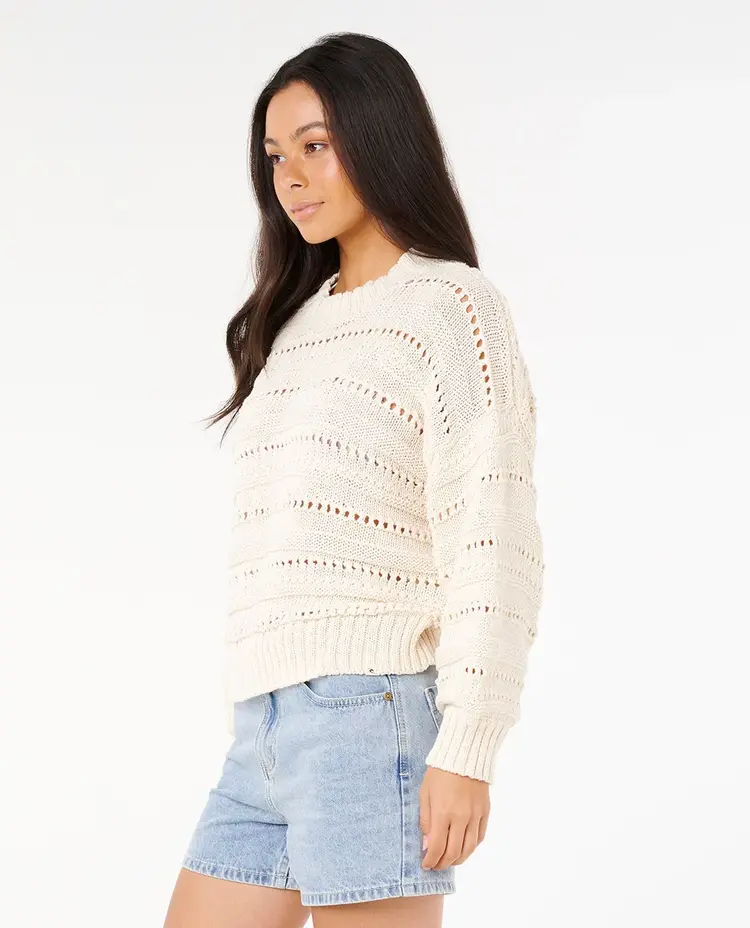 Rip Curl Rip Curl - Neon Isles Cotton Stripe Knit Sweater