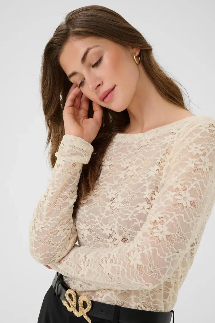 Cream Cream - INGE Lace Blouse