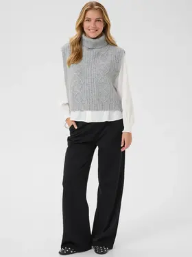 Cream Cream - FRINA Knit Slipover w Tie Sides