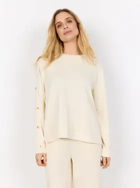 Soya Concept Soya Concept - BANU 267 Top w/Buttons on Sleeve