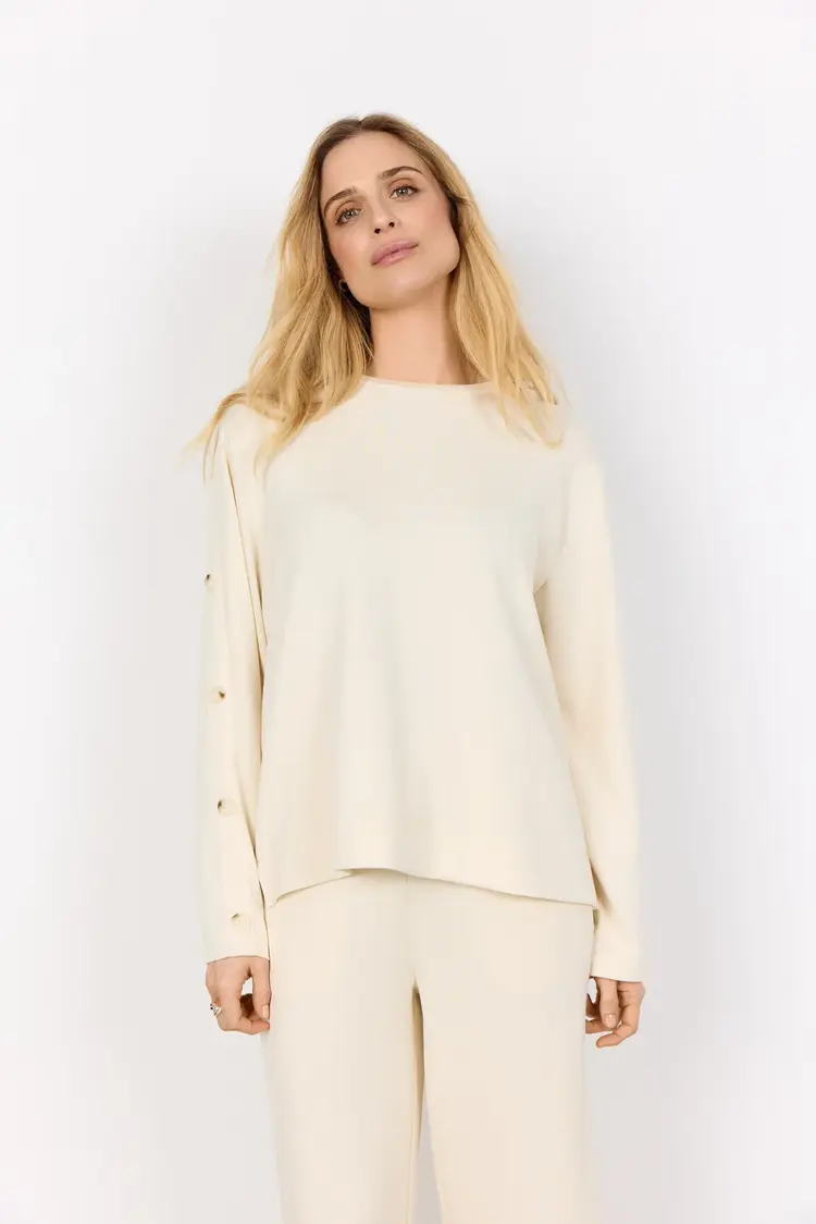 Soya Concept Soya Concept - BANU 267 Top w/Buttons on Sleeve