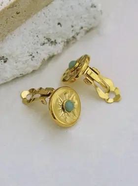 Hackney Nine Hackney Nine - VICTORIA Clip On Earrings Gold