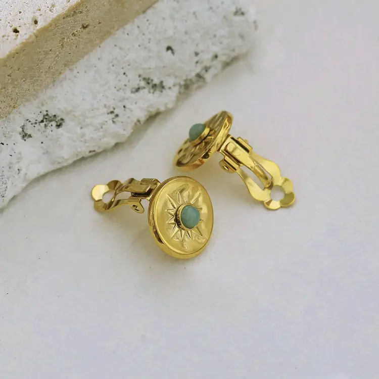 Hackney Nine Hackney Nine - VICTORIA Clip On Earrings Gold