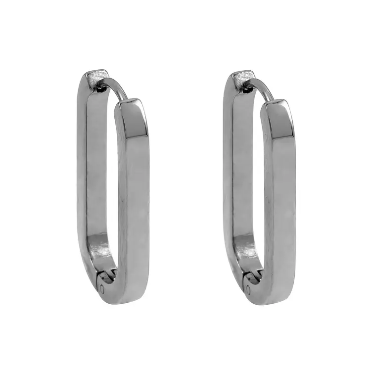 Hackney Nine Hackney Nine - CHANDA Oval Hoop Earring Silver