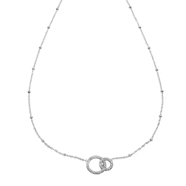 Hackney Nine Hackney Nine - DELANEY  Zirconia Necklace Silver