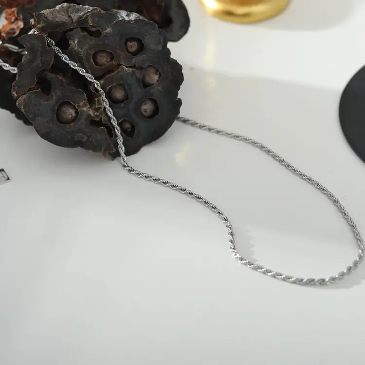 Hackney Nine Hackney Nine - KIRA Rope Chain in Silver 20"