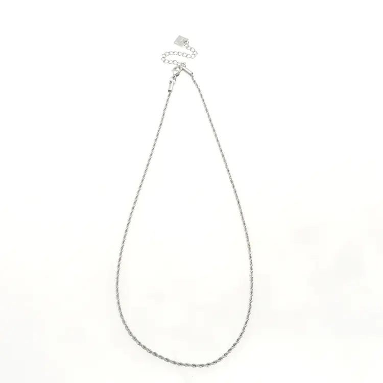 Hackney Nine Hackney Nine - KIRA Rope Chain in Silver 20"