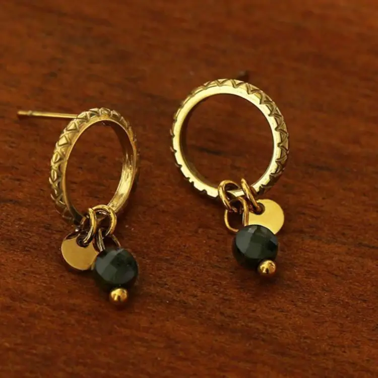 Hackney Nine Hackney Nine - JAZMIN  Turquoise w/Mini Charms Stud Earring G