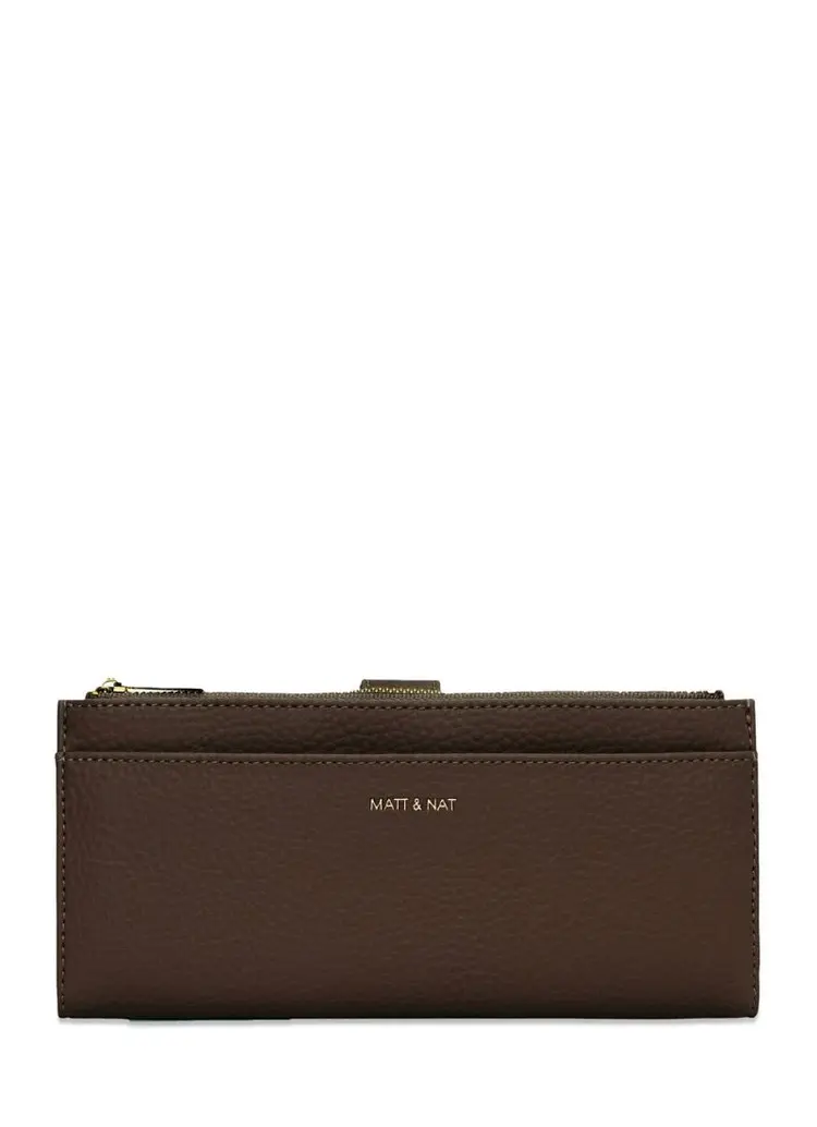 Matt & Nat Matt & Nat - MOTIV Purity Wallet in Chocolate