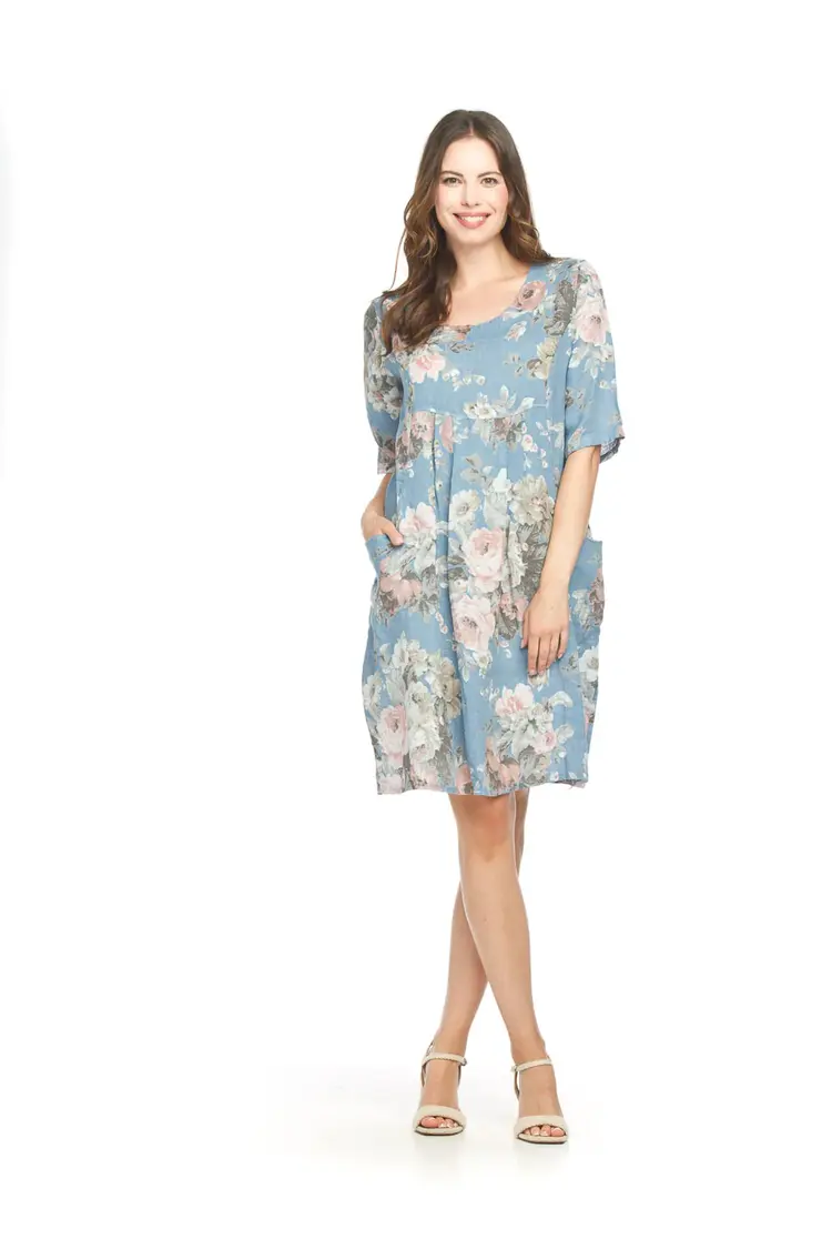 Papillon Papillon - Floral SS Dress w/Pockets