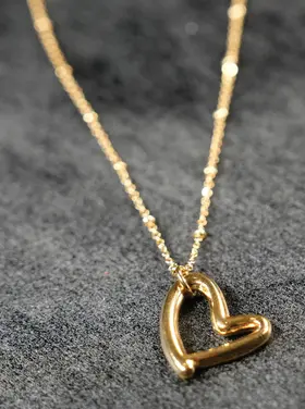 Hackney Nine Hackney Nine - SMITTEN Heart Gold Chain