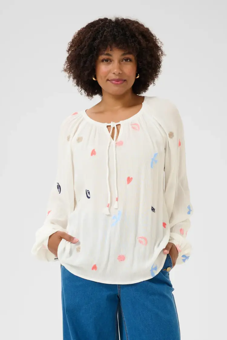 Cream Cream - RONJA LS Blouse