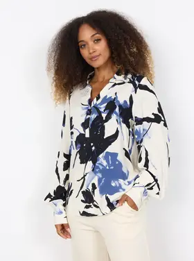 Soya Concept Soya Concept - BENE 2 Floral Print LS Blouse