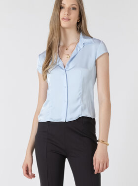 Black Tape Black Tape - Seamed Button Front Blouse SS