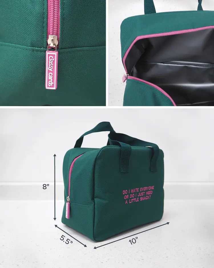 Classy Cards Classy Cards - Do I Hate Everyone Insulated Snack Sack