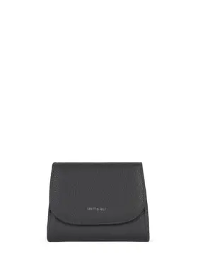 Matt & Nat Matt & Nat - NANO Grain Wallet in Coal