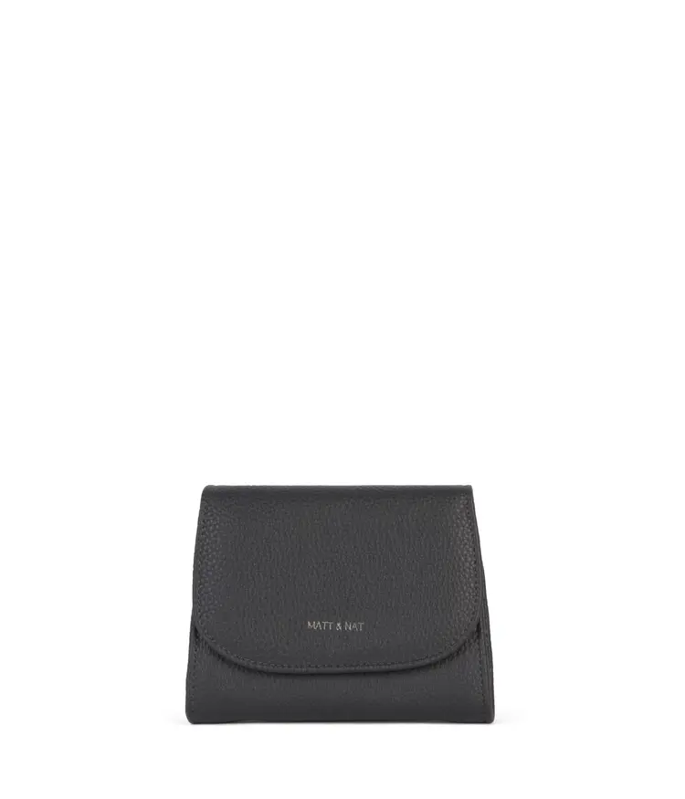 Matt & Nat Matt & Nat - NANO Grain Wallet in Coal