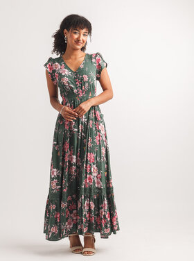 Papillon Papillon - Floral Print SS Button Front